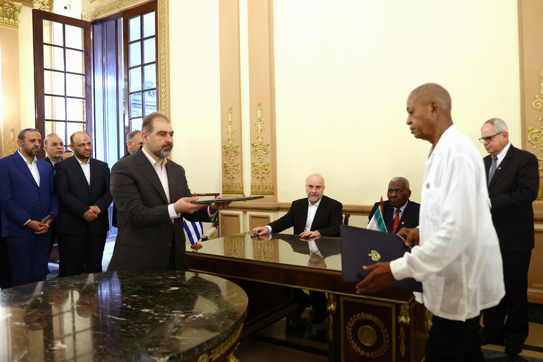 دیدار  قالیباف با لاسو هرناندز، رئیس مجلس کوبا