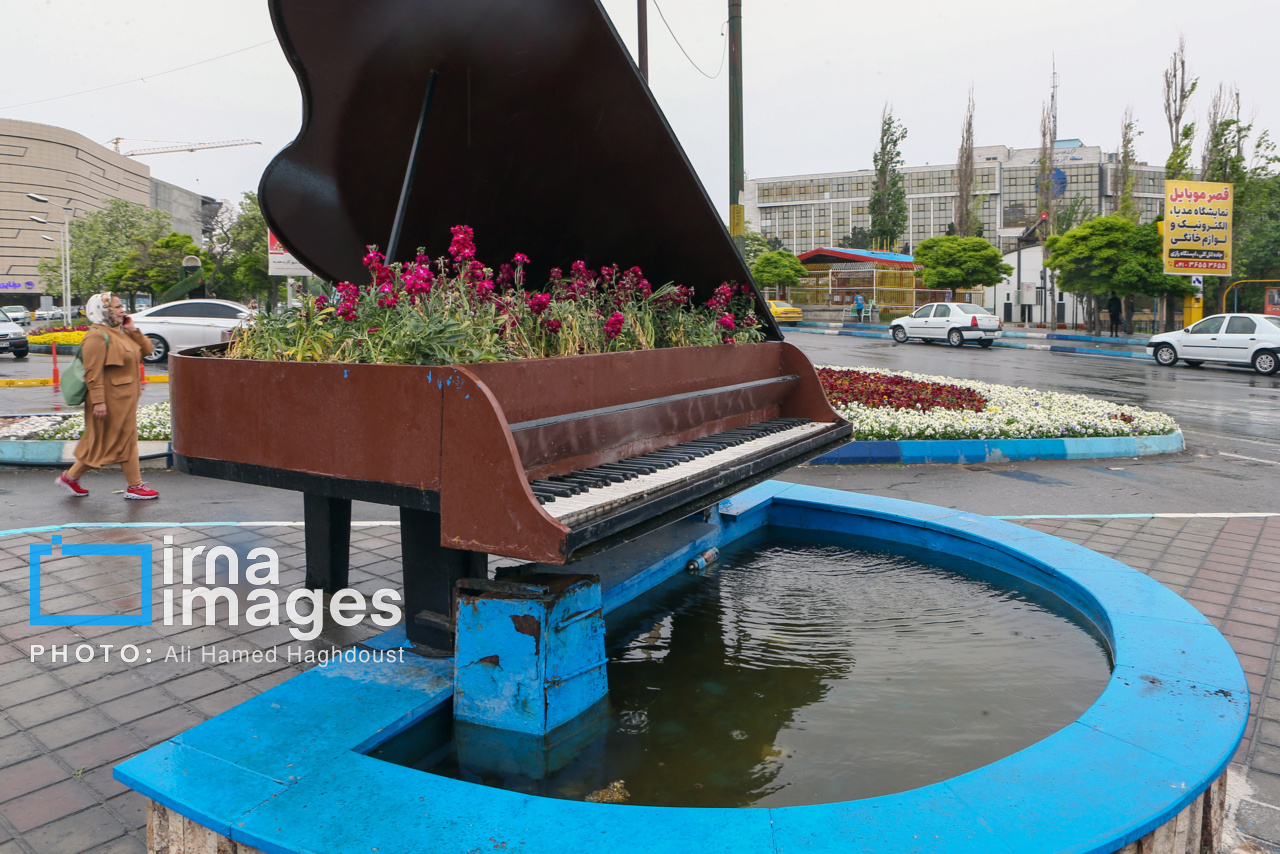 باران بهاری در تبریز