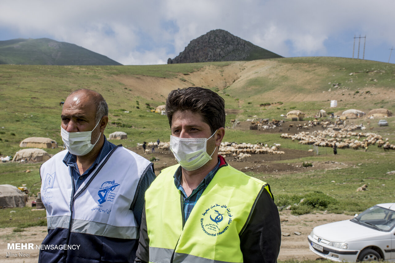 واکسن کرونا در چادر عشایر