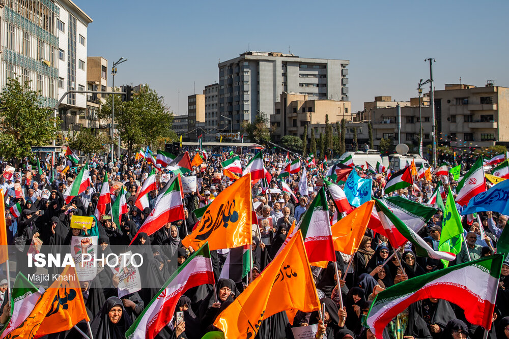 راهپیمایی حمایت از مردم غزه - تهران