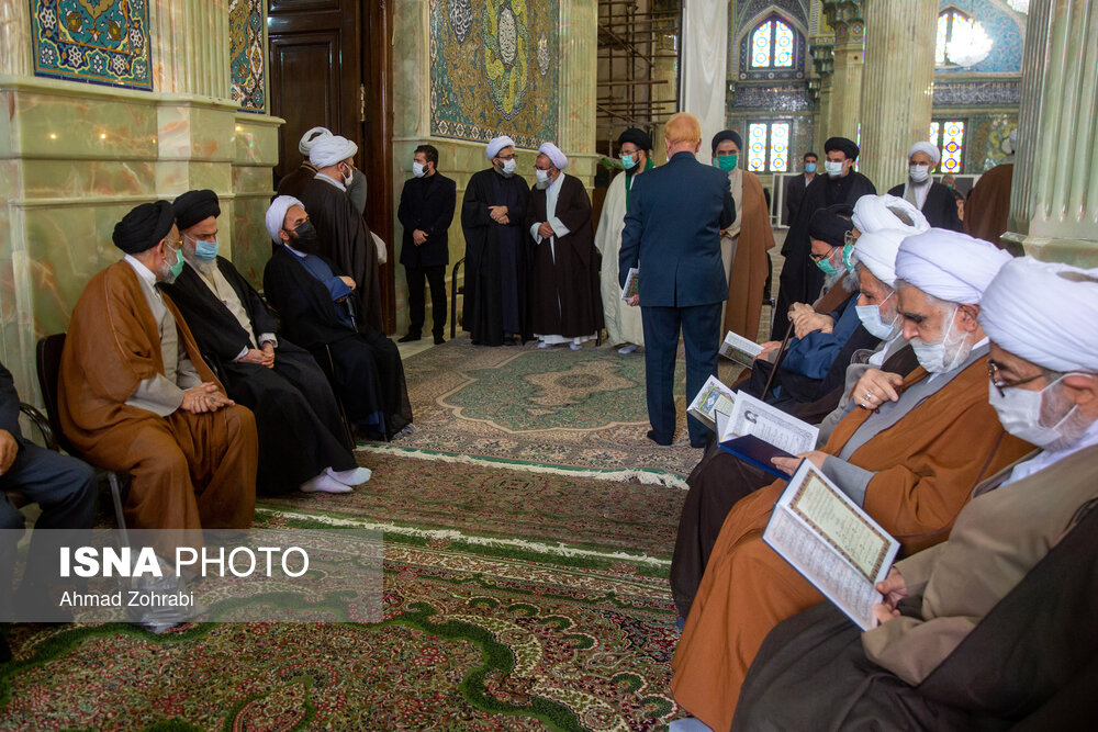  مراسم تشییع و تدفین آیت الله مجتهد شبستری در قم