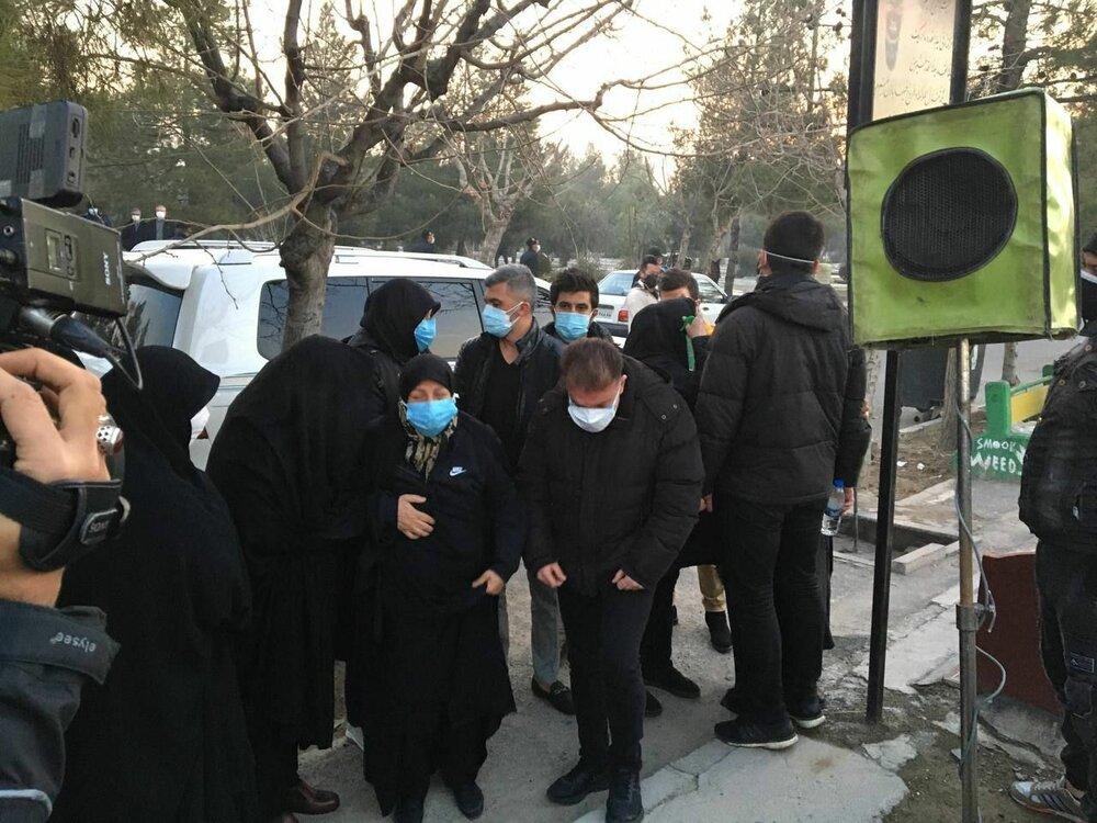 مراسم خاکسپاری علی انصاریان