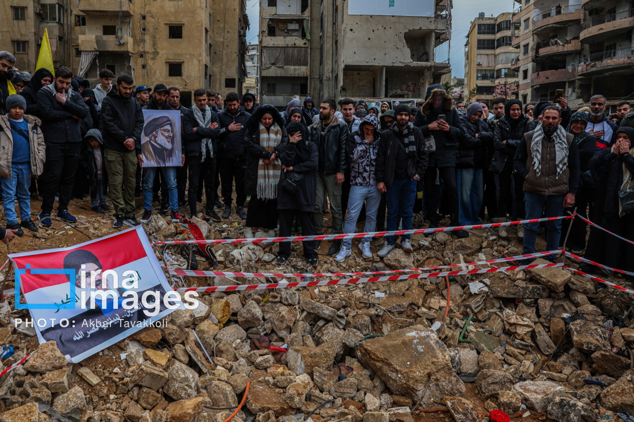 محل شهادت «سید حسن نصرالله» در ضاحیه