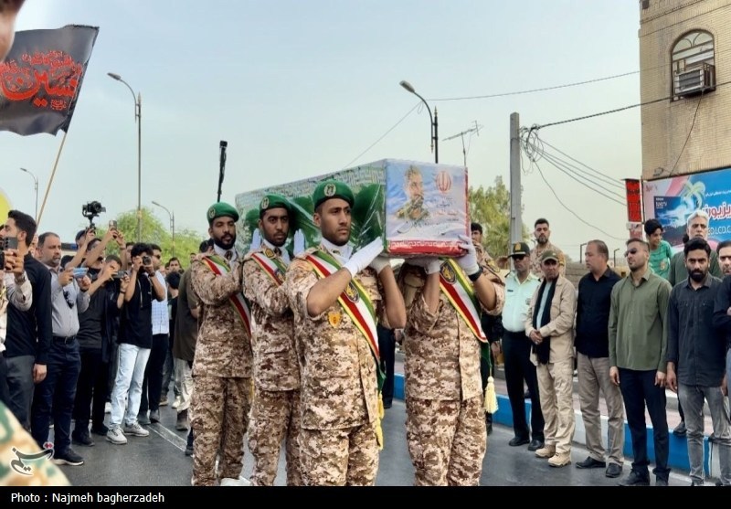 تشییع پیکر مطهر شهید آذربادگان