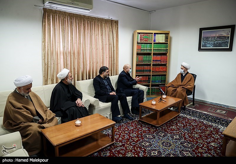 دیدار رئیس مجلس با مراجع عظام تقلید - قم