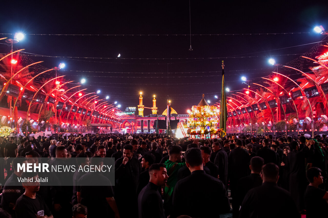 شب عاشورای حسینی در کربلای معلی