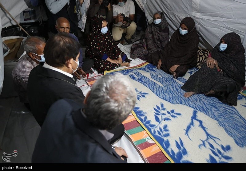 بازدید مخبر از مناطق زلزله زده هرمزگان