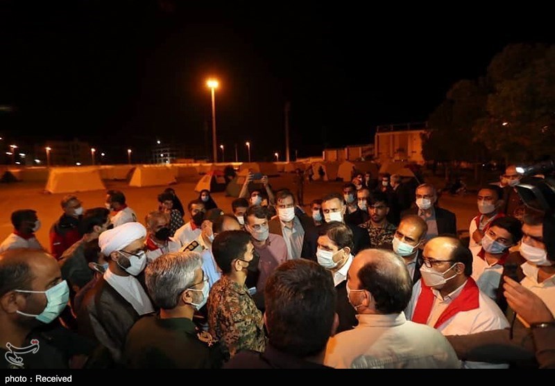 بازدید مخبر از مناطق زلزله زده هرمزگان