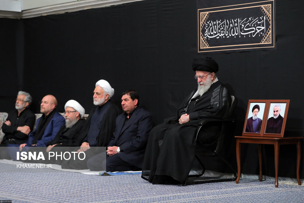  آخرین شب مراسم عزاداری حضرت اباعبدالله الحسین (ع) با حضور رهبری