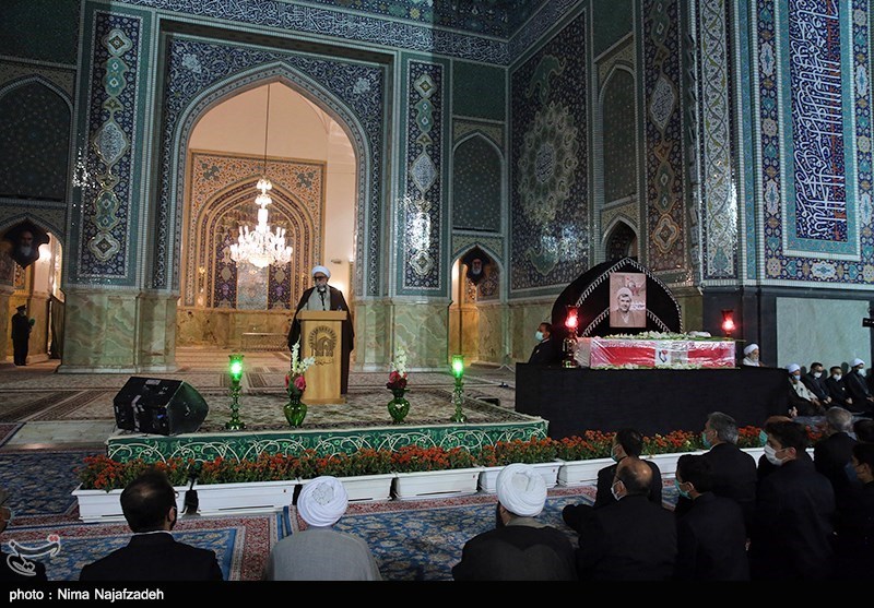 وداع با پیکر شهید «اصلانی» در حرم مطهر رضوی 