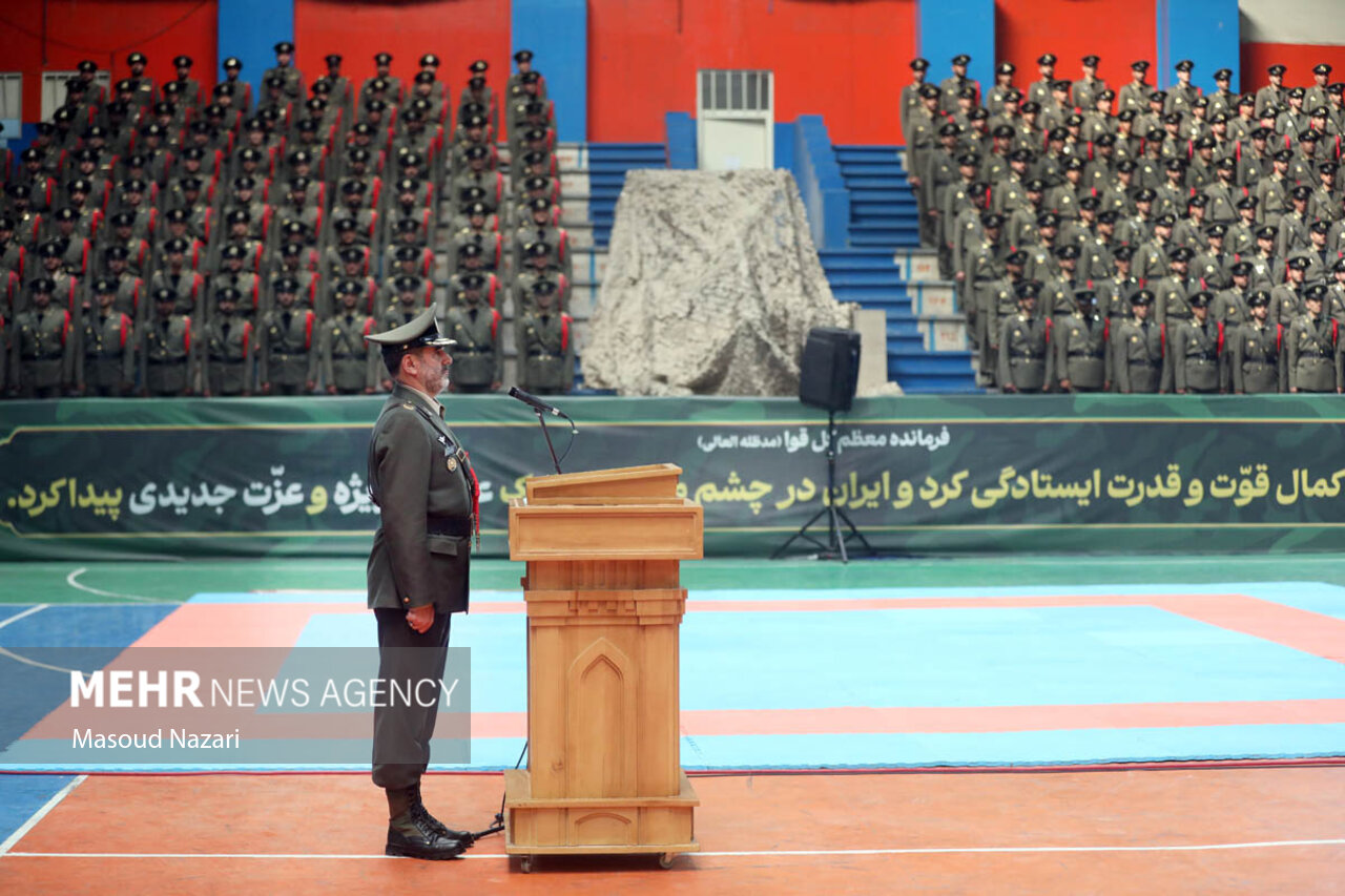 مراسم دانش‌آموختگی دانشجویان دانشگاه‌های افسری آجا