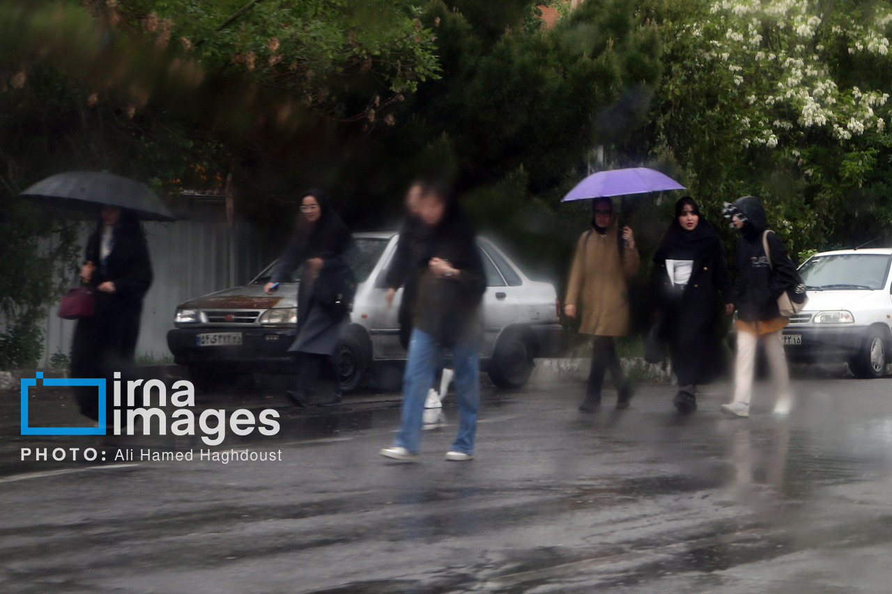باران بهاری در تبریز