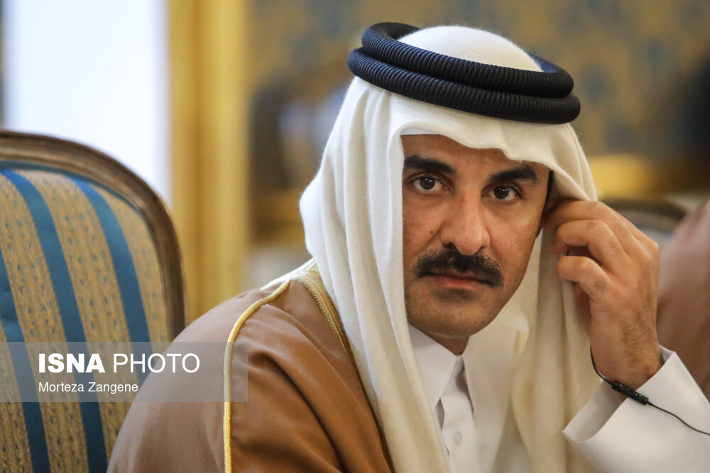 استقبال رسمی از امیر قطر