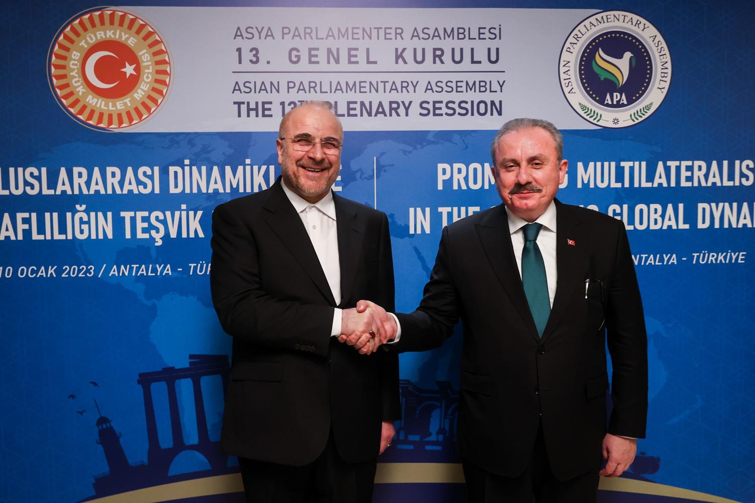 دیدار رئیس مجلس ترکیه با دکتر محمدباقر قالیباف