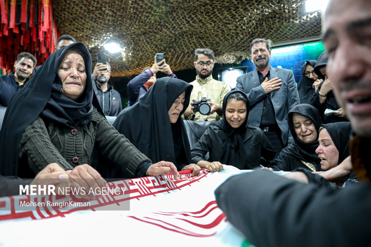 مراسم وداع با پیکر مطهر شهید راه قدس الهوردی رحیم پور