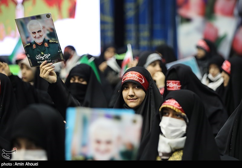 اجتماع بزرگ دختران حاج قاسم در ورزشگاه آزادی