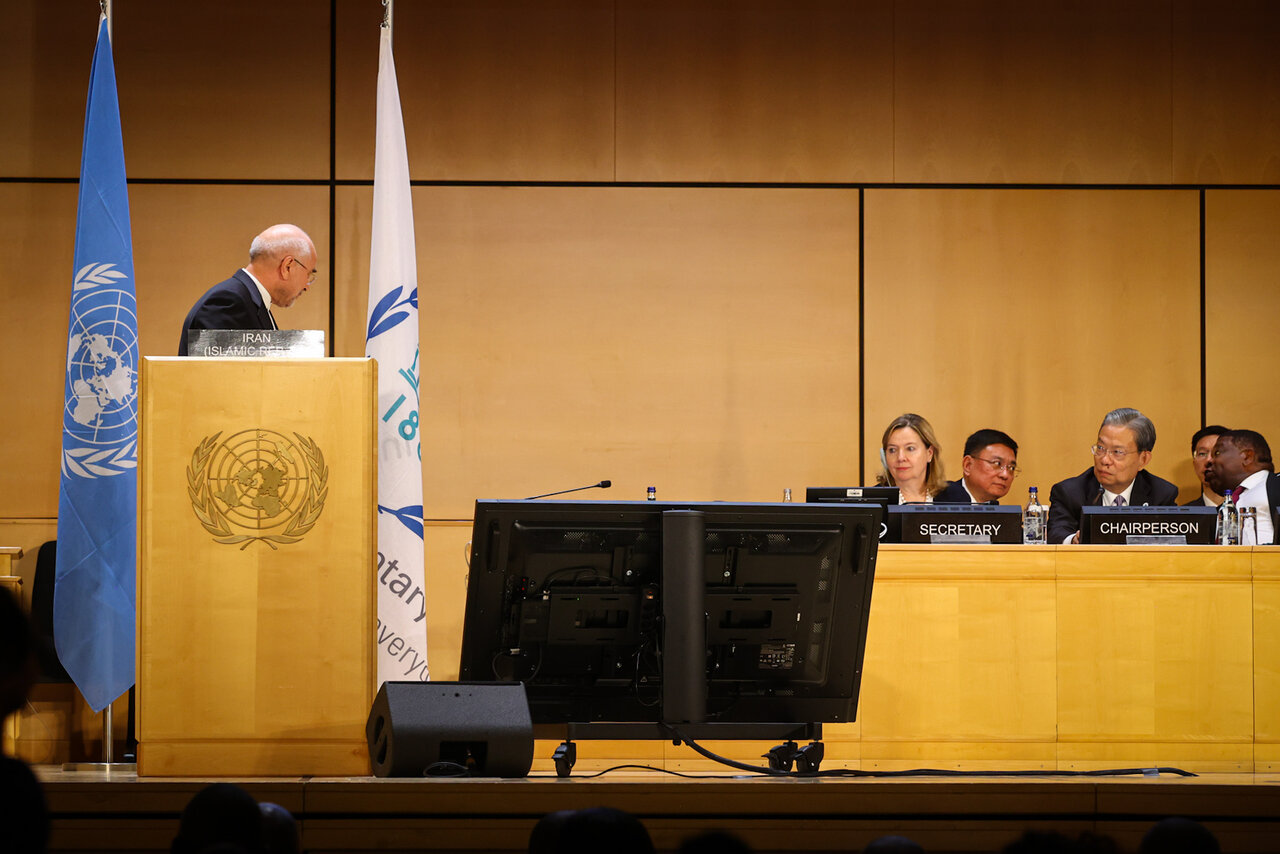 سخنرانی قالیباف در ششمین کنفرانس رؤسای مجالس جهان