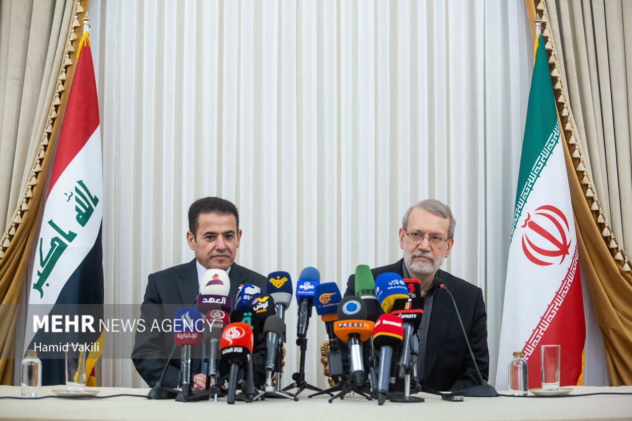 دیدار علی لاریجانی با مشاور امنیت ملی جمهوری عراق