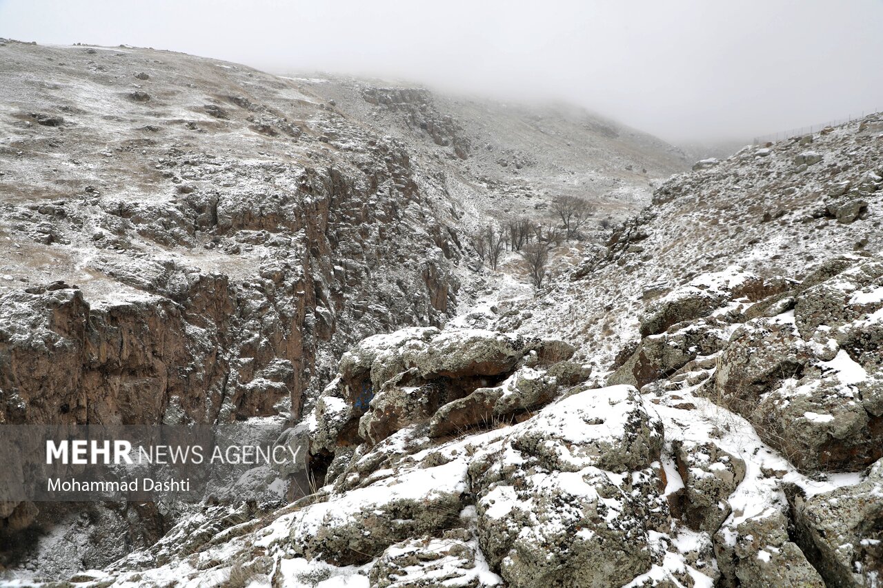 بارش برف بهاری در سرعین