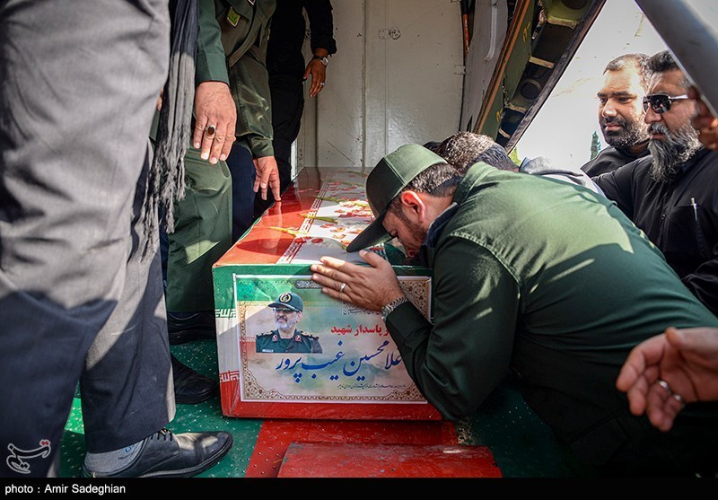 مراسم استقبال از پیکر سردار شهید غیب پرور 