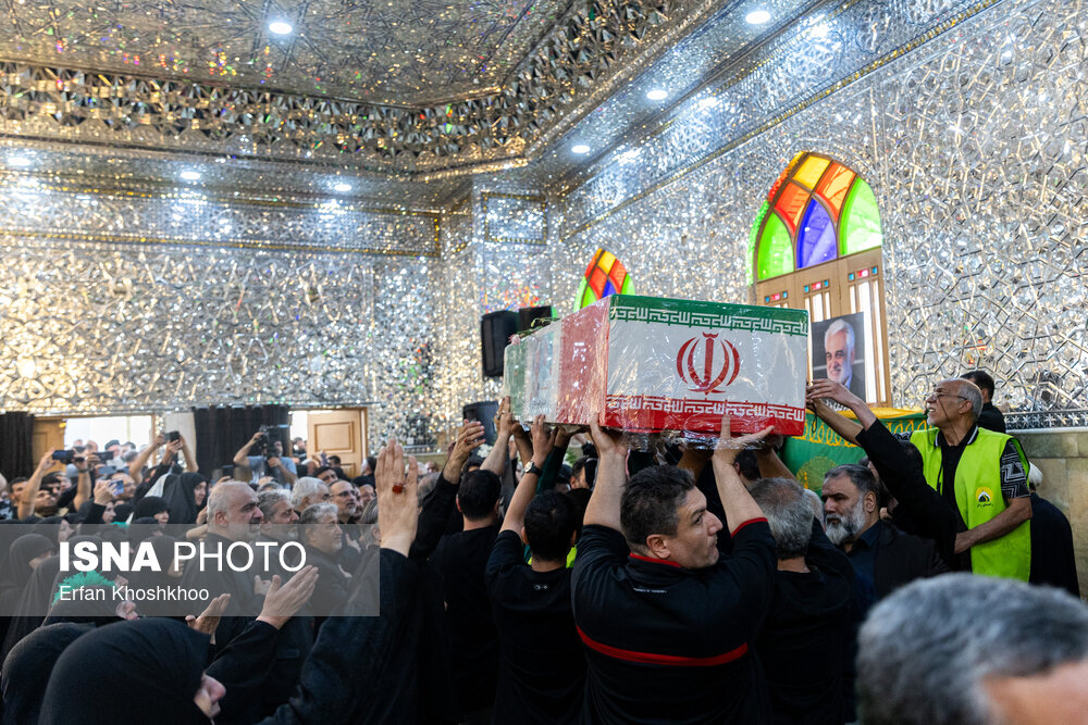 تدفین شهید طهرانچی و همسرش در حرم حضرت عبدالعظیم(ع)