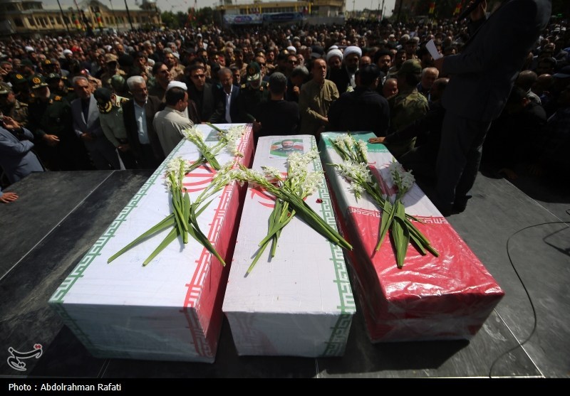 تشییع پیکر شهدای حملات رژیم صهیونیستی در همدان