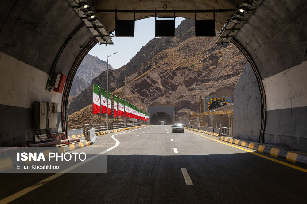 افتتاح باند شرقی منطقه دو آزادراه تهران - شمال