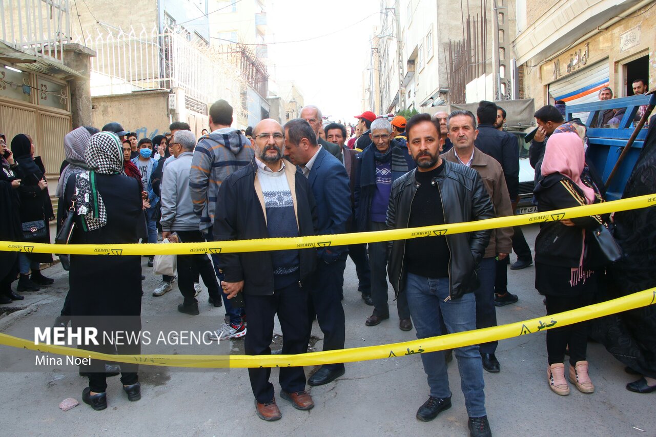 تصاویری از انفجار مهیب ساختمان در تبریز