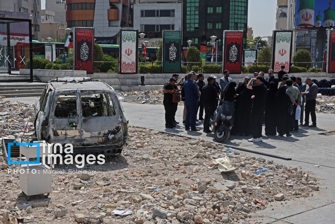 آثار حملات رژیم صهیونیستی در تهران