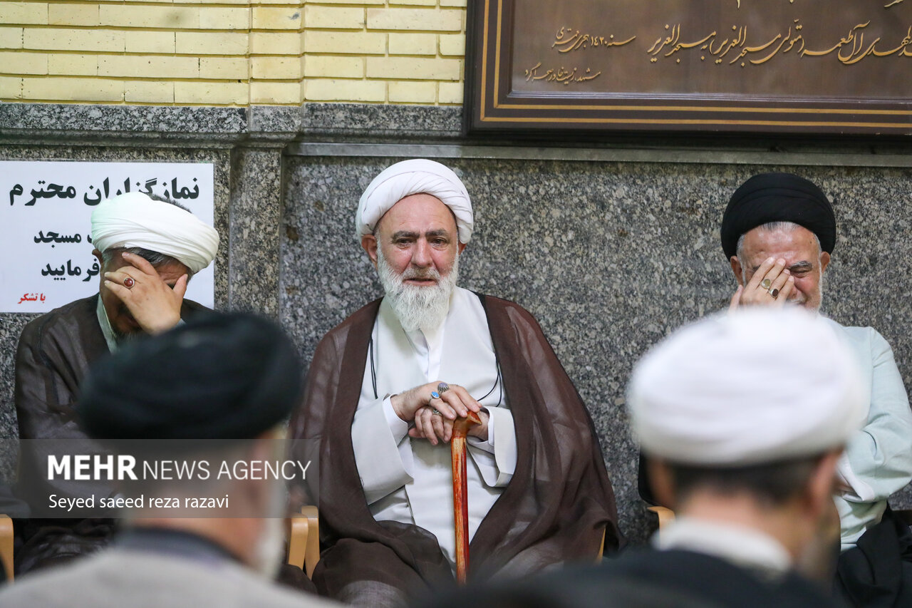 مجلس ترحیم همسر آیت الله سیستانی در تهران