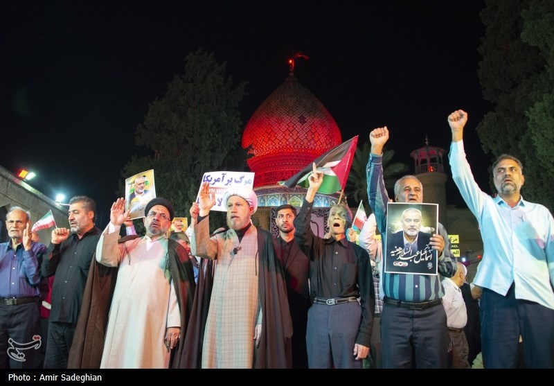 تجمع مردمی در پی محکومیت ترور شهید اسماعیل هنیه 