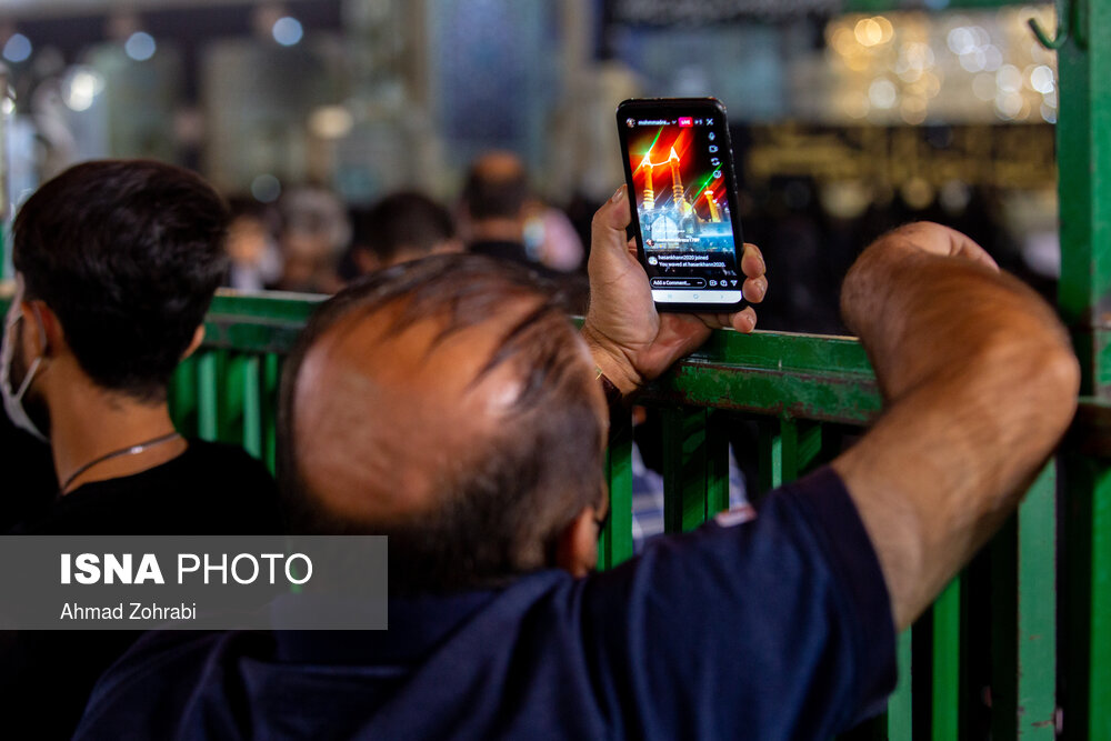 شب شهادت امام رضا(ع) در حرم حضرت فاطمه معصومه(س)