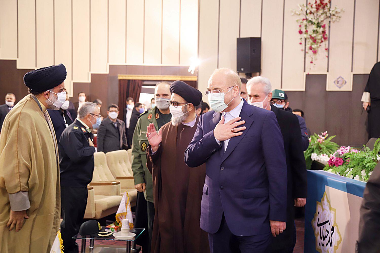 حضور قالیباف در همایش شیخ محمد خیابانی