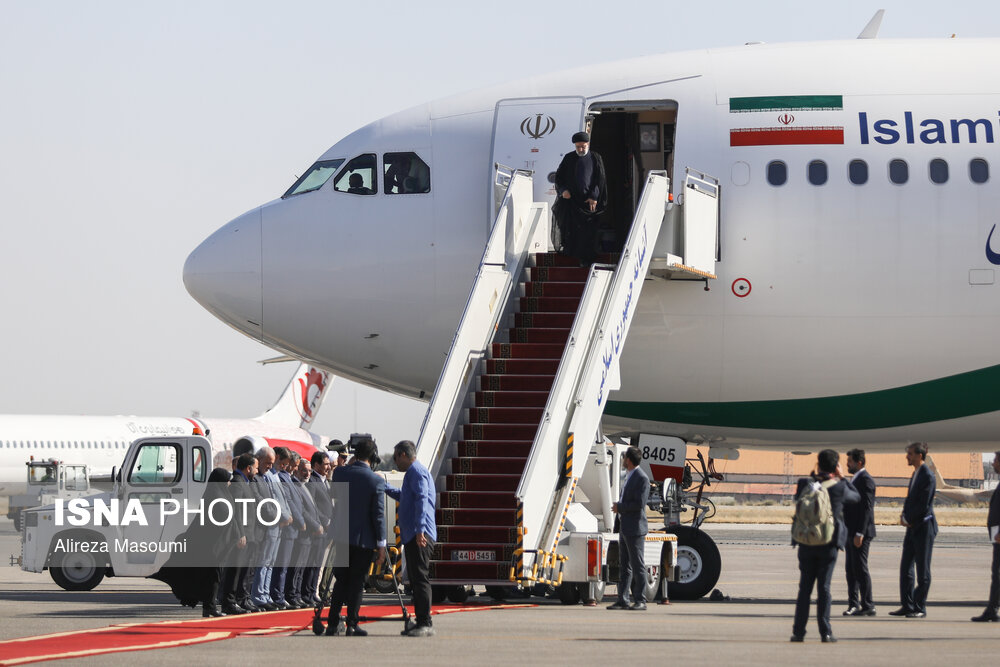 مراسم استقبال از رئیس جمهوری در بازگشت از آمریکای لاتین