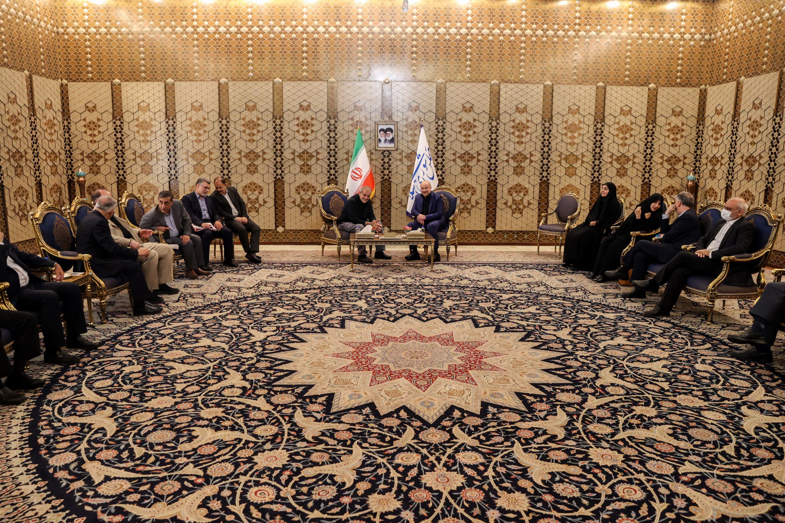 استقبال محمدباقر قالیباف 