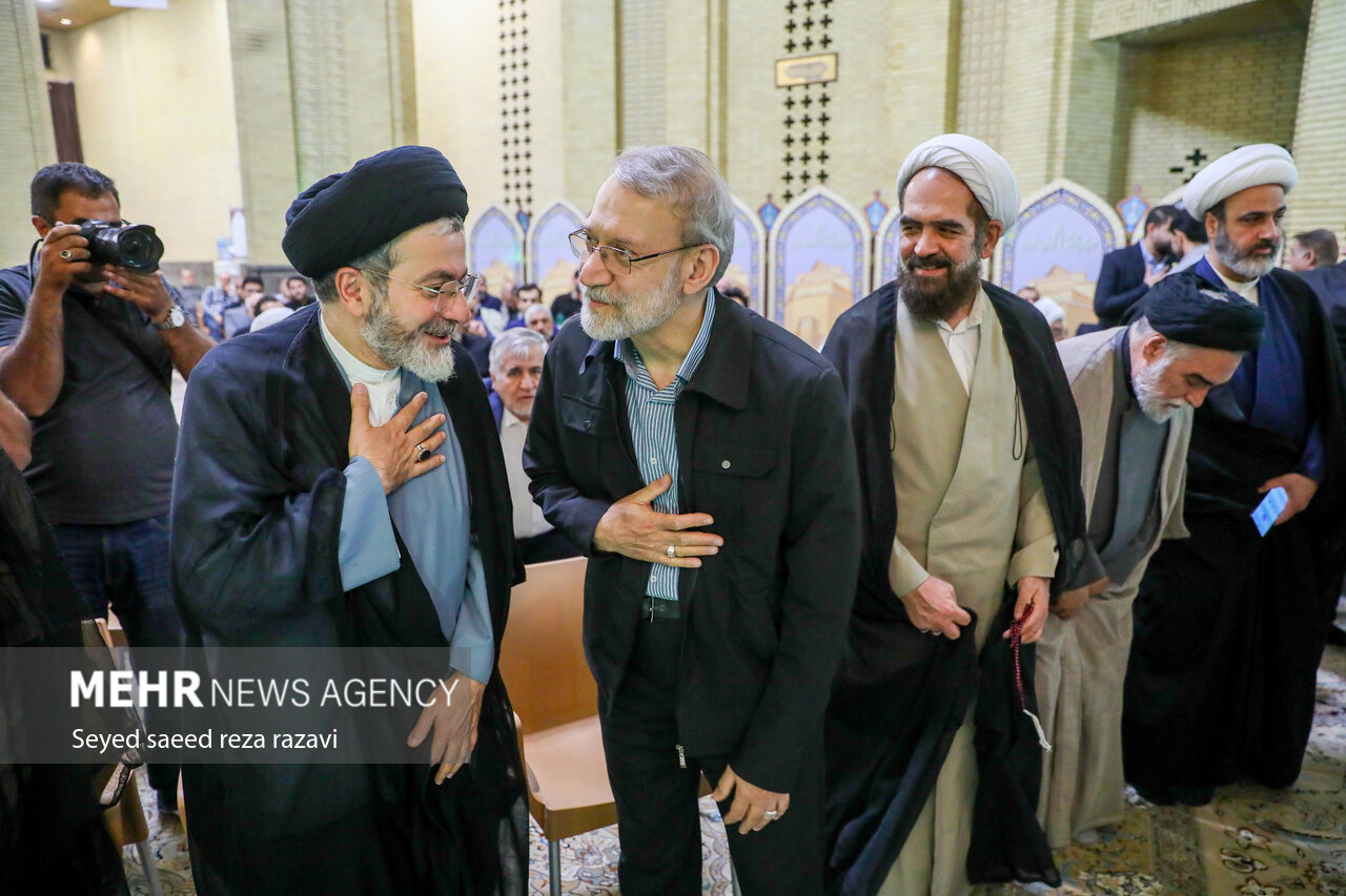 مجلس ترحیم همسر آیت الله سیستانی در تهران