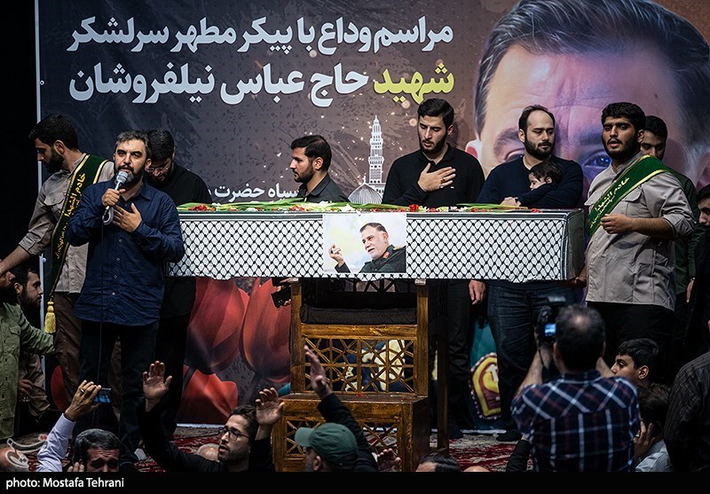 مراسم وداع با شهید سردار عباس نیلفروشان