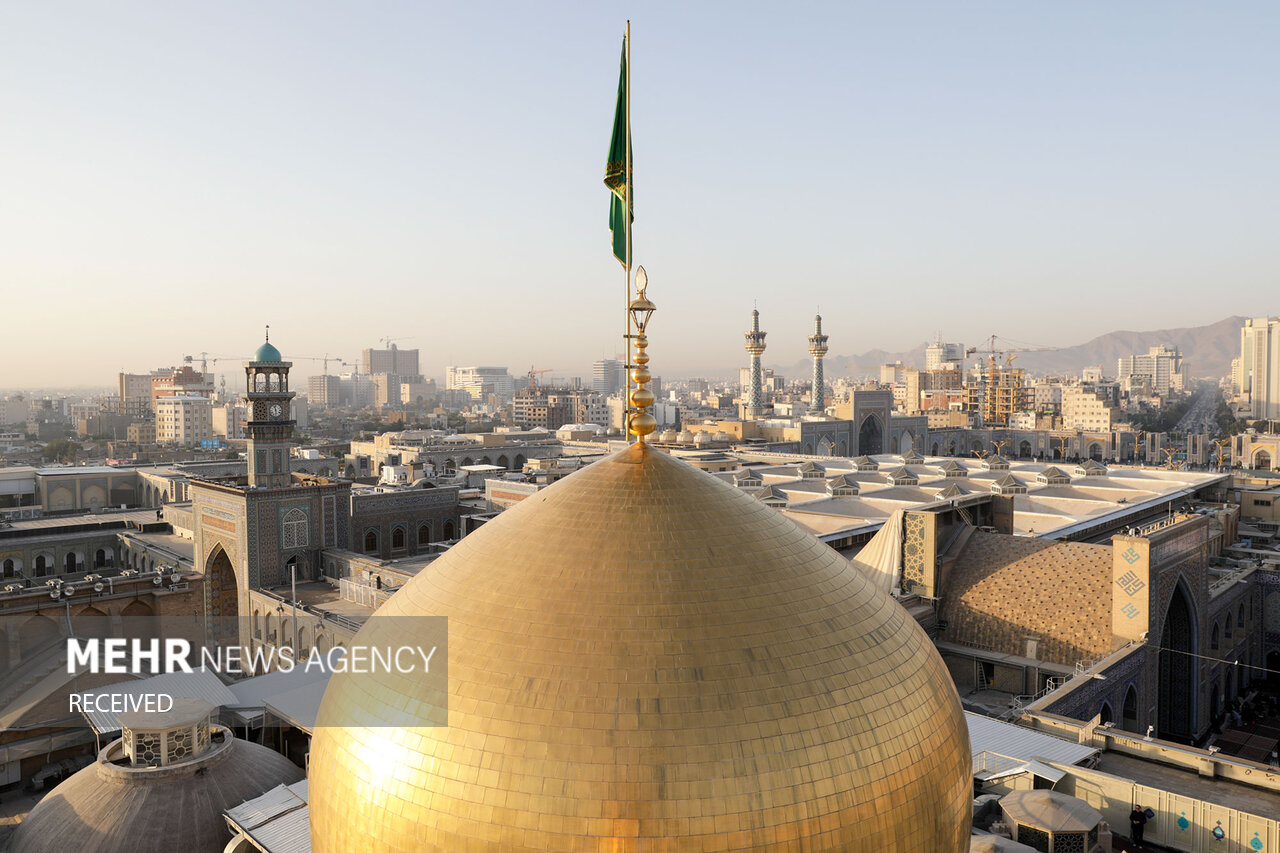 اهتزاز پرچم سبز رضوی 