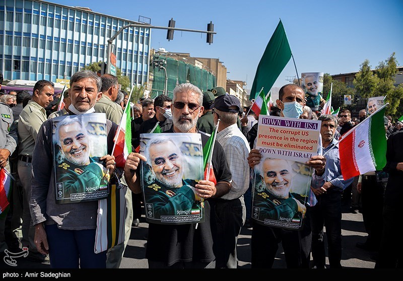 تجمع مردم شیراز در محکومیت اغتشاشات اخیر