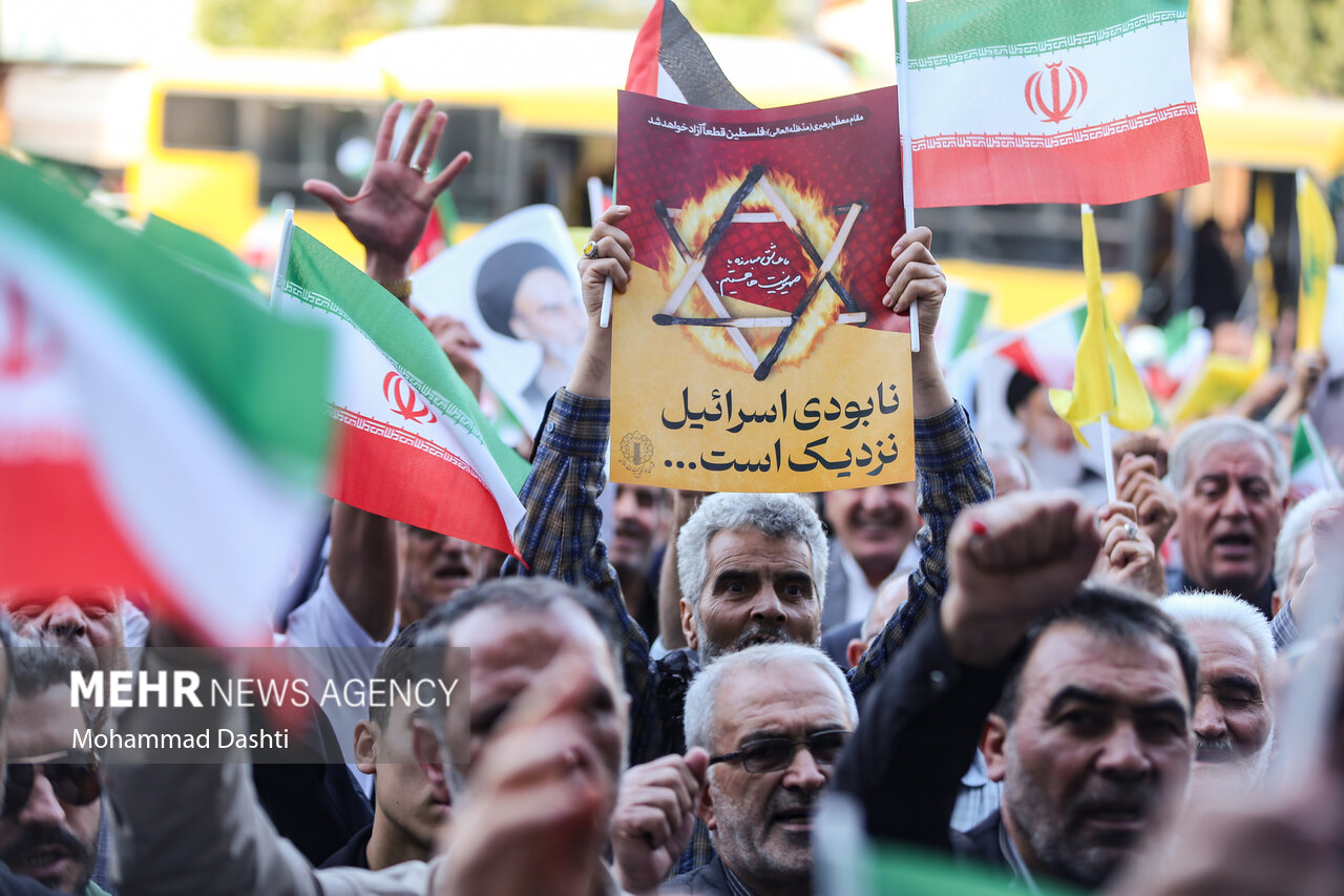 تجمع مردمی حمایت از عملیات «بشارت فتح» در سراسر کشور