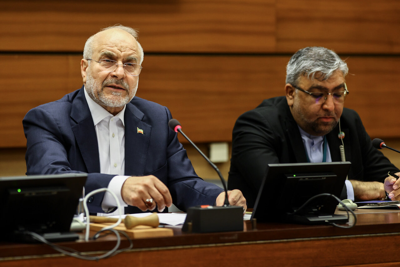 قالیباف در نشست پایبندی به حقوق بین‌الملل در ژنو