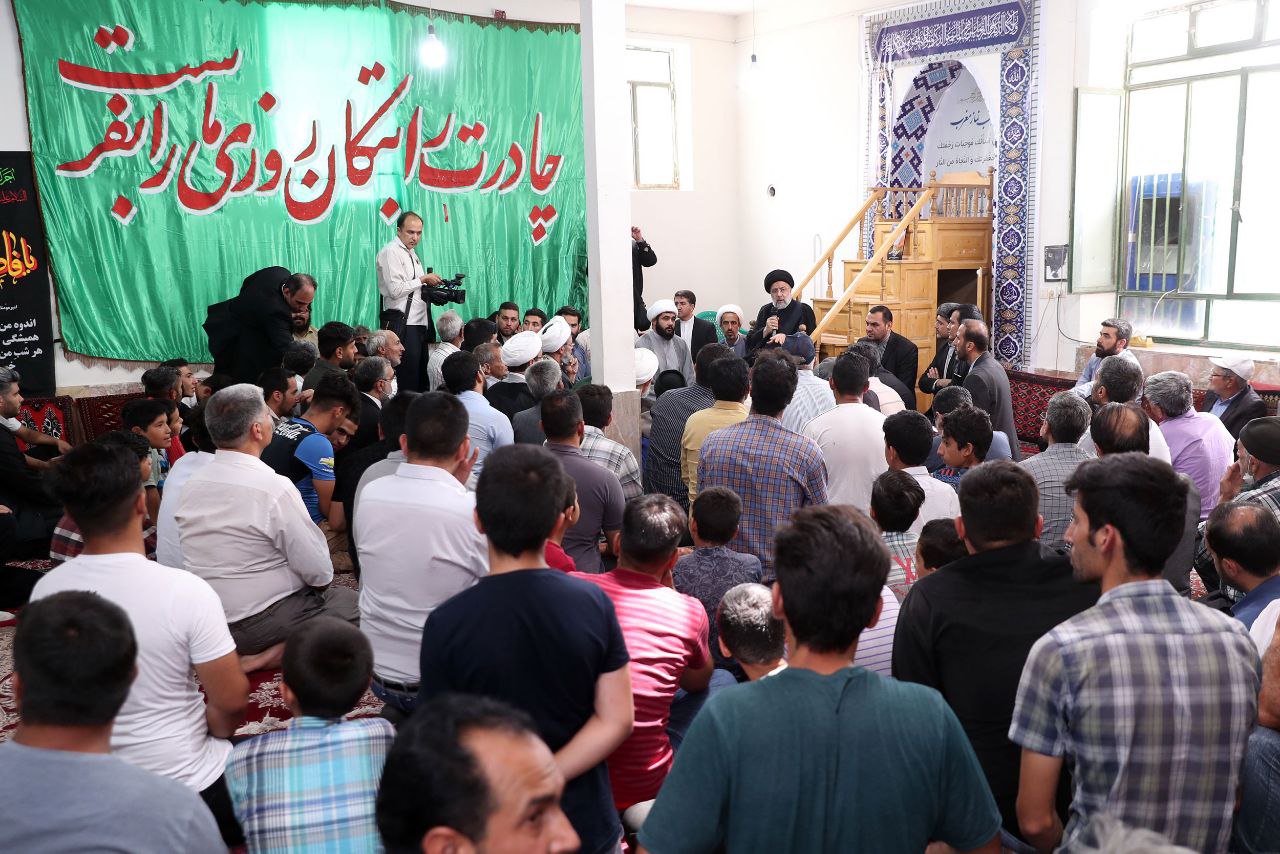 حضور رئیس جمهور در مسجد امام خمینی(ره) محل جوادیه