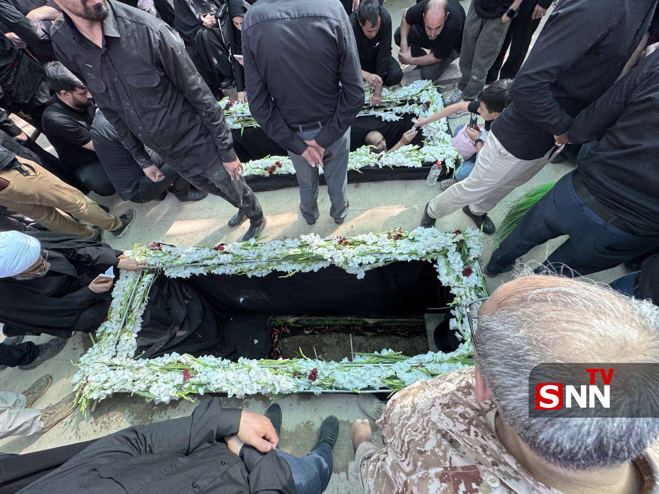  آماده‌سازی محل تدفین سرداران حاجی‌زاده و محمود باقری 