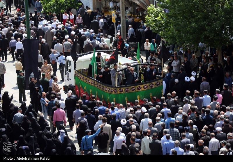مراسم تشییع پیکر آیت الله غیاث الدین طه محمدی