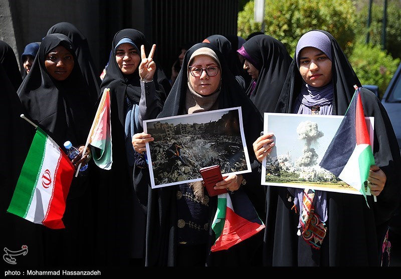 تجمع دانشجویان دانشگاه تهران در حمایت از غزه