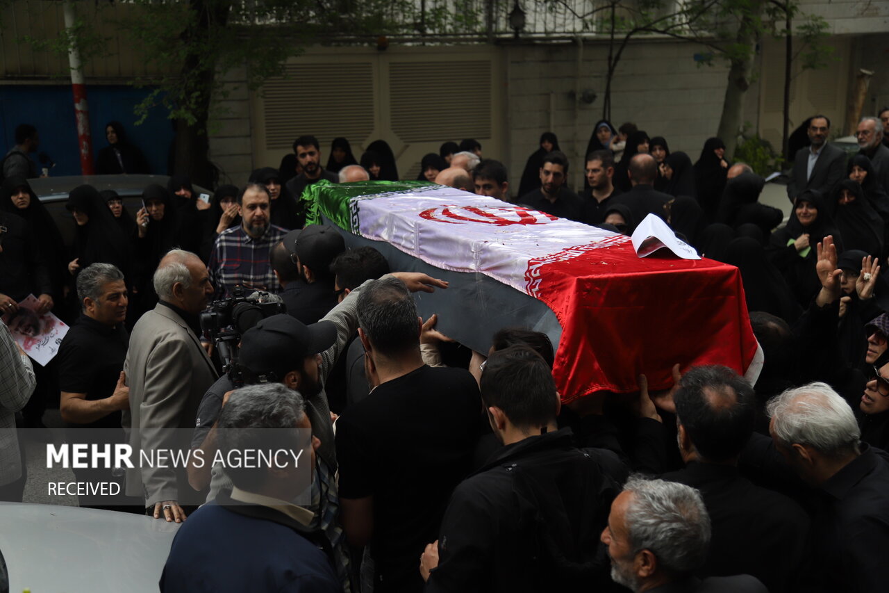 مراسم تشییع شهید رشاد طریقت منفرد