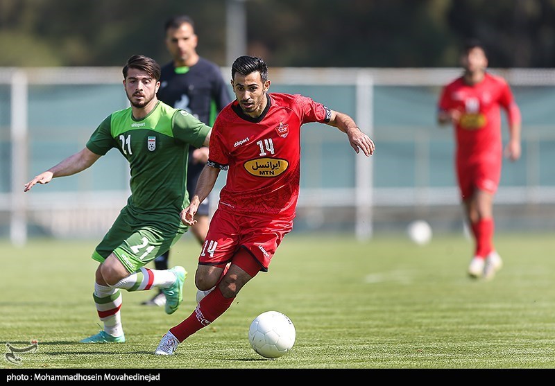 دیدار دوستانه تیم ملی فوتبال امید ایران و پرسپولیس