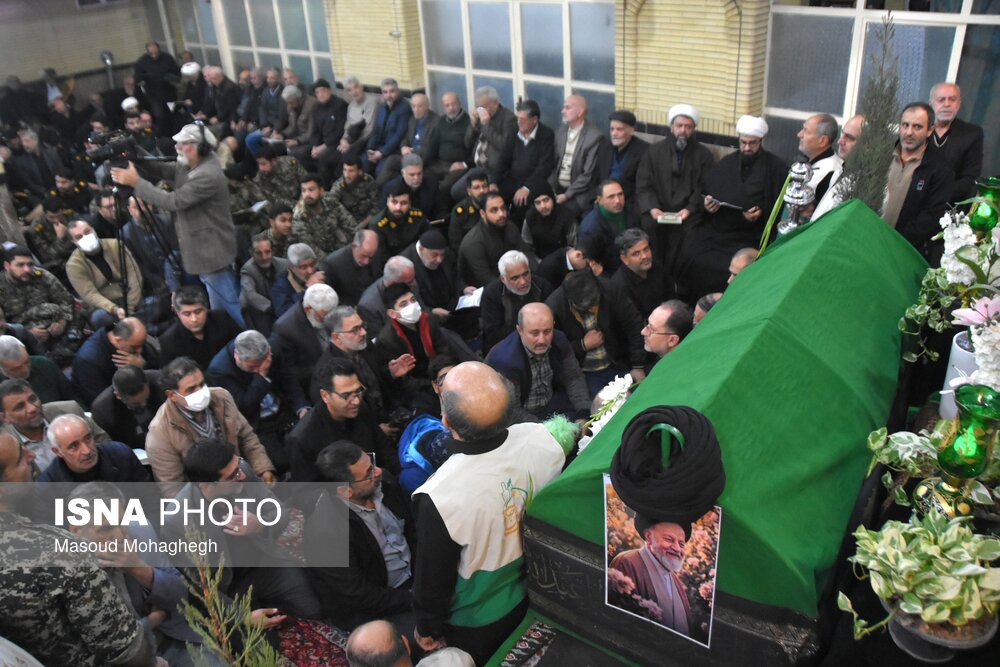 مراسم وداع با پیکر آیت الله سید محمد شاهچراغی