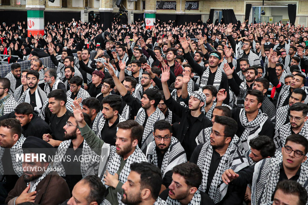 مراسم عزاداری هیئت‌های دانشجویی در حسینیه امام خمینی (ره)