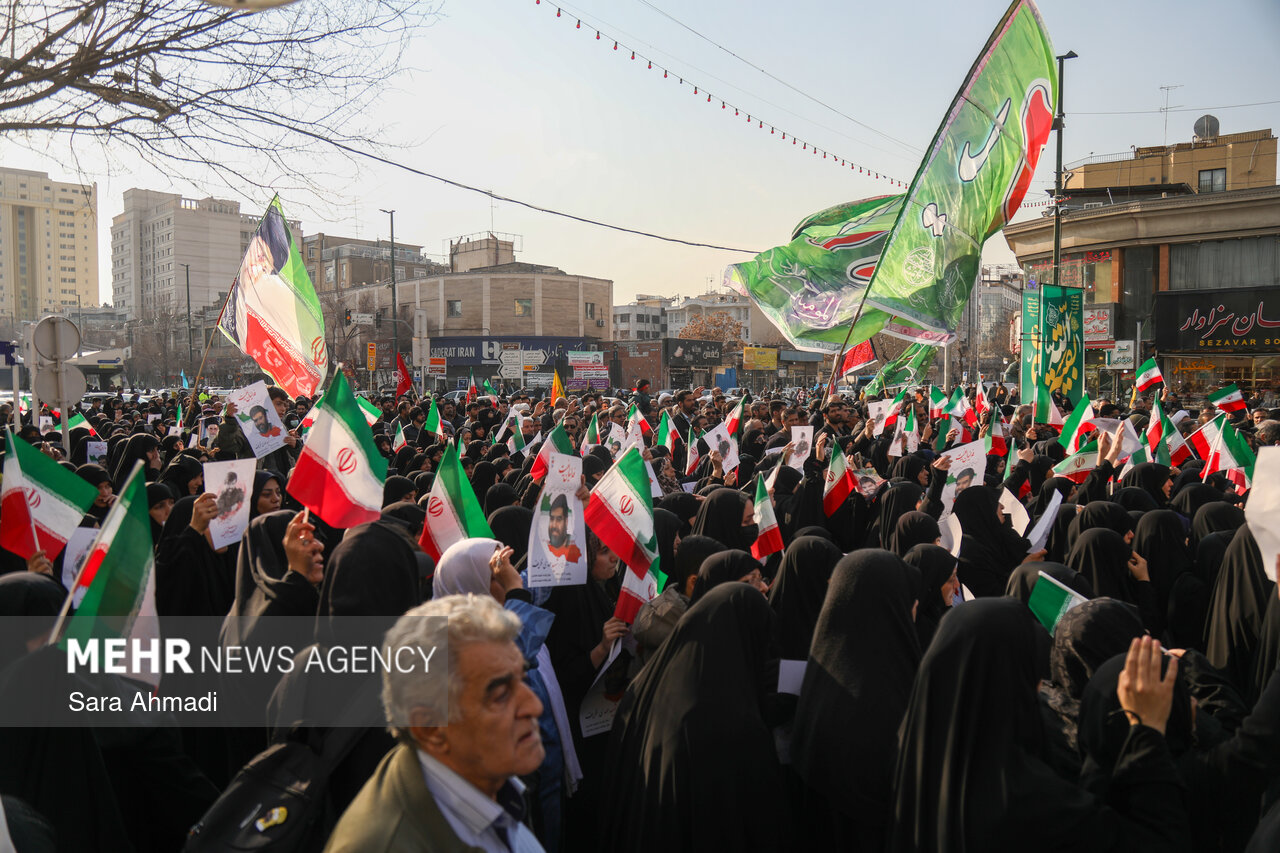 تشییع پیکر مطهر جانباز شهید مدافع امنیت «مهدی ظریف»